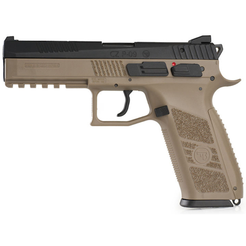 Purchase KJW CZ P-09 Gas Blowback Airsoft Gun Refurbished - Tan