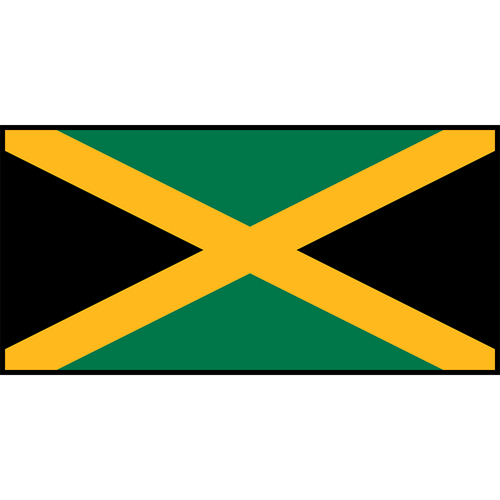 Flag Printed Patch - Jamaica