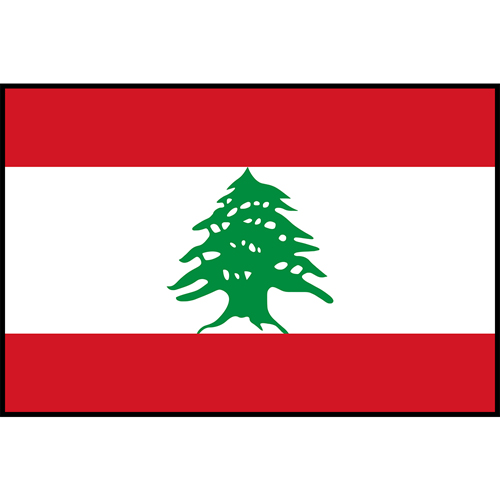 Flag Printed Patch - Lebanon