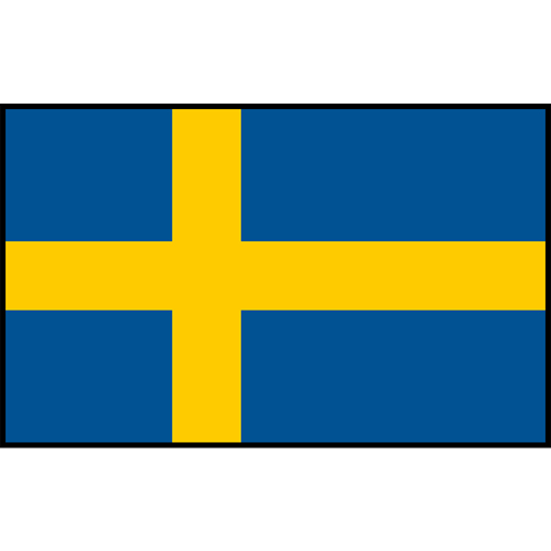 Flag Printed Patch - Sweden