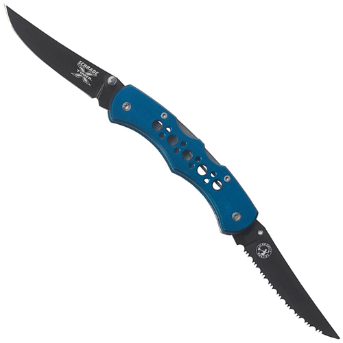 Schrade 5 Inches X-Timer 1 Serrated 1 Plain Blade Folding Knife