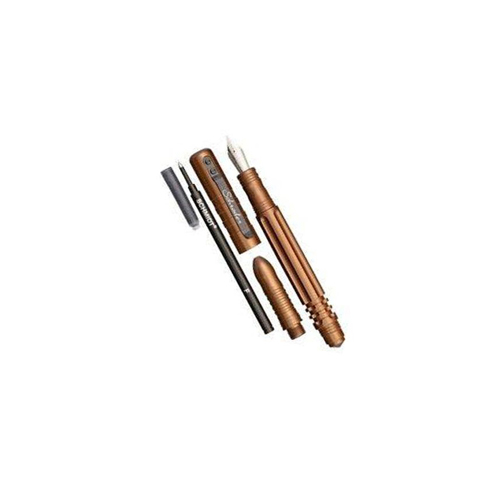 SCPEN3BR Schrade Knife Tactical Pen Brown Tactical Fountain & Roller Ball Pen