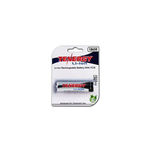 Tenergy Li-ion 2600mAh Protected Button Top Battery