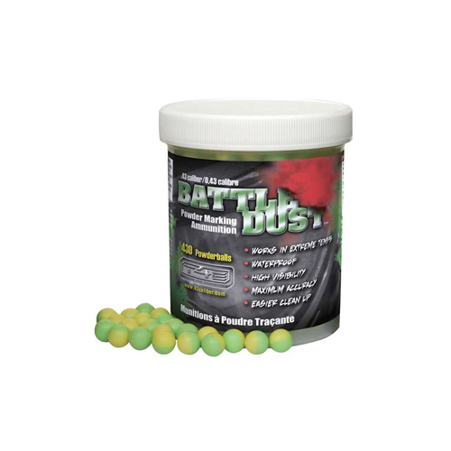 Umarex .43 Caliber Battle Dust - Greenyellow (430 Count)