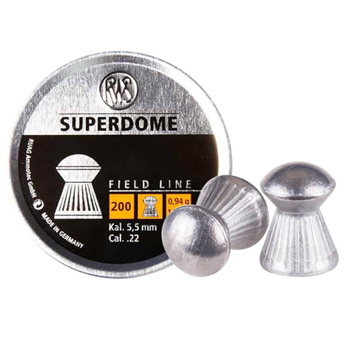 RWS Superdome .22 Round-Nose Pellets 200-Pack 