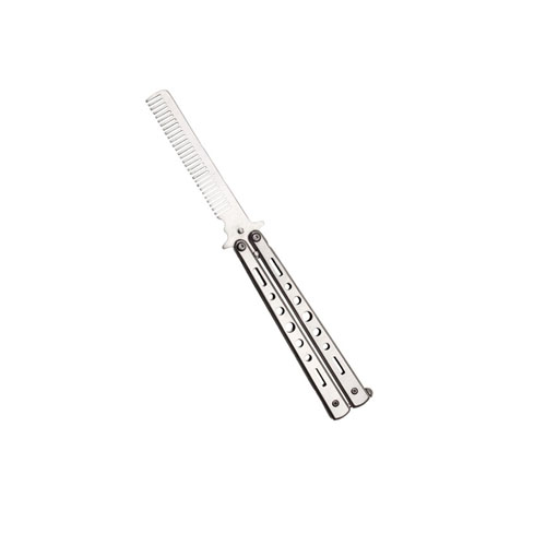 Silver Butterfly Comb