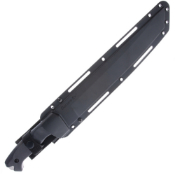 San Mai Warcraft XL Fixed Knife 12 Inch - Black Handle