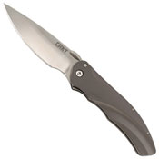 CRKT Argus Satin Plain Blade Folding Knife