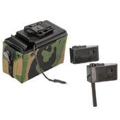 MAG M249 Electric Winding Cartridge Magazine (Woodland)- 1500rd