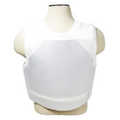 Concealed Carrier Vest with Two Level IIIA Ballistic Panels - White - Medium