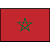 Flag Printed Patch - Morocco