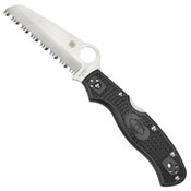Rescue 3 Serrated Edge Folding Knife - Black