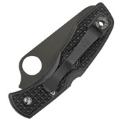 Spyderco Salt Black Blade Knife - Serrated Edge
